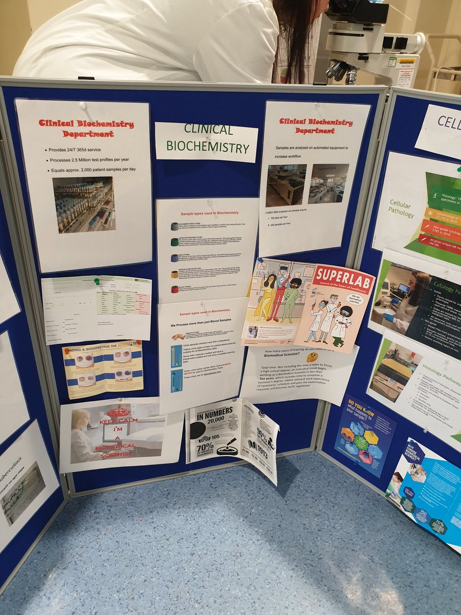 RedPixieDust1's tweet photo. Biomedical Science Day showing all 4 disciplines to public and staff @SouthernHSCT @clairemegarity #BMSDay #BiomedicalScienceDay2019 https://t.co/QzpHdOkFLn