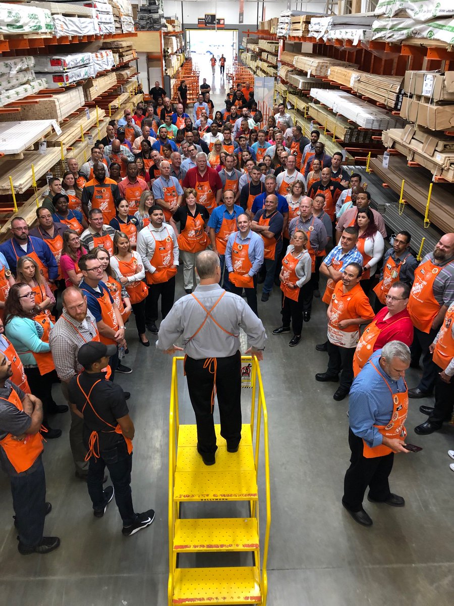 Ready for an awesome walk today with our D25 Hardware department and merchants. #OrangeBlooded @homedepot