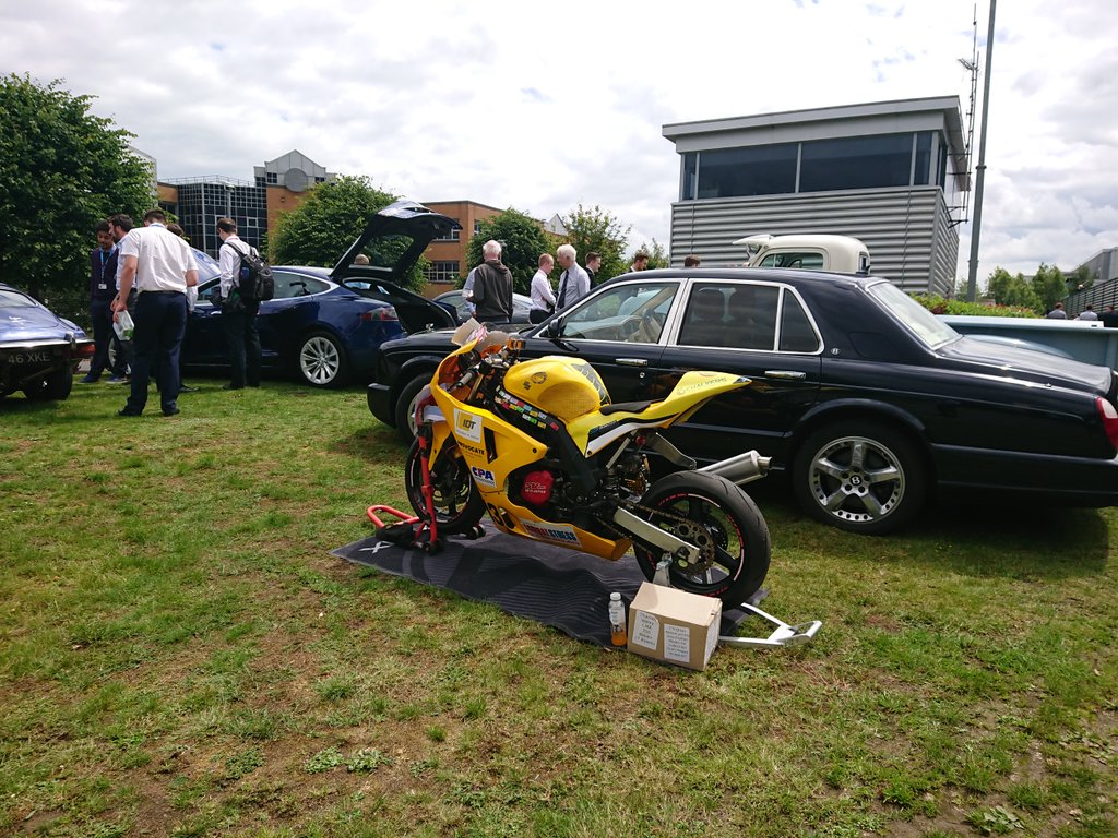 Car and Bike show at work today.
Mary Minitwin is chillin in the sun