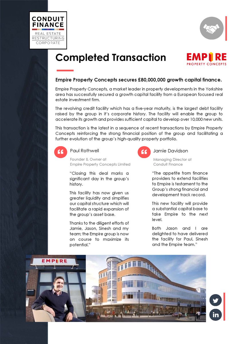 Deal Announcement: £80m Growth Capital Raise Completed
#propertyfinance #corporatefinance #propertydevelopment #propertydeveloper #propertyinvestment