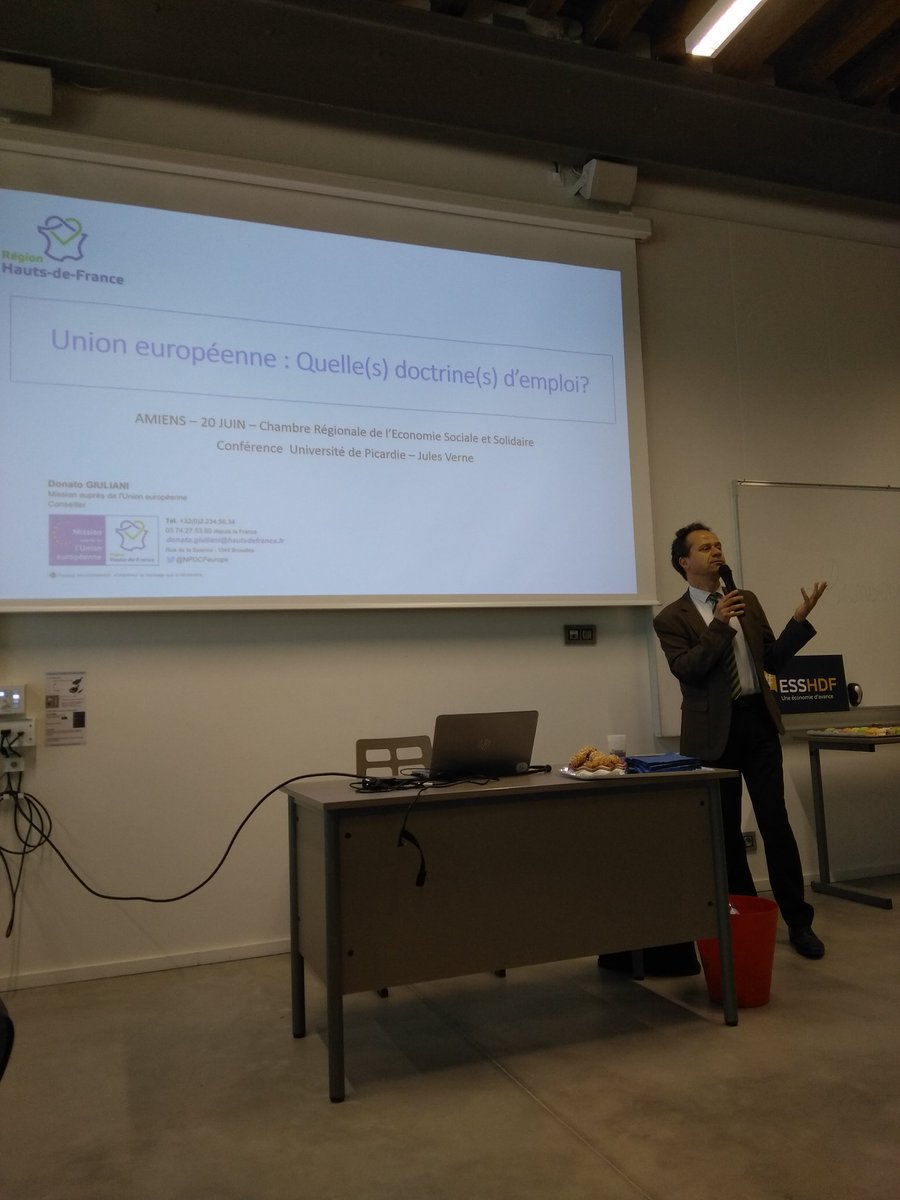 CressHdf's tweet image. Parlons Europe cet après-midi, avec l'intervention de Donato Giuliani, conseiller de la région @hautsdefrance auprès de l'Union Européenne @NPDCPeurope