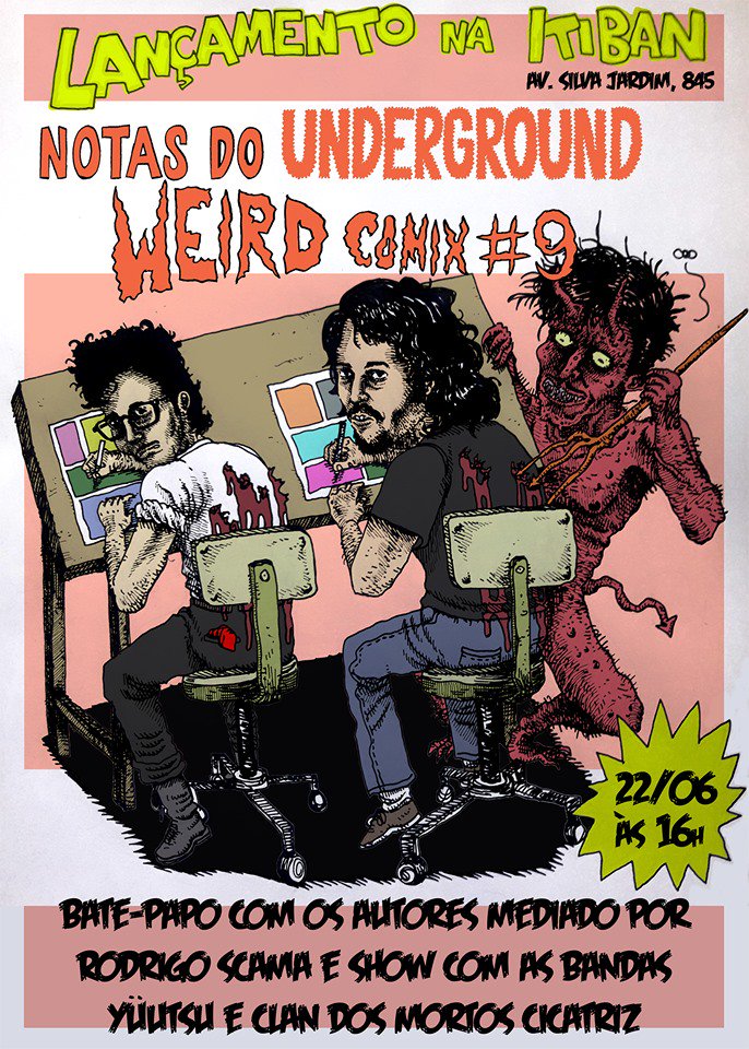 itibancomicshop's tweet photo. Gosta de METAL ou 50's 60's ROCK?
Nós tambémmmmm!!!
Lançamento imperdível neste sábado,16h , na itiban!
Aumenta o sommmmmm!!!
#WEIRDCOMIX #NOTASDOUNDERGROUND #REVISTAPEDECABRA #itiban30anos #metal #rock #indiecomics https://t.co/M1NMZSdigY