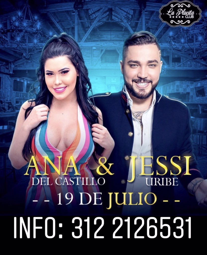 #Valledupar 19 de Julio <a href="/jessiuribe3/">Jessi Uribe</a> y @CastillistaFc en #LaPlacitaClub más información 3122126531