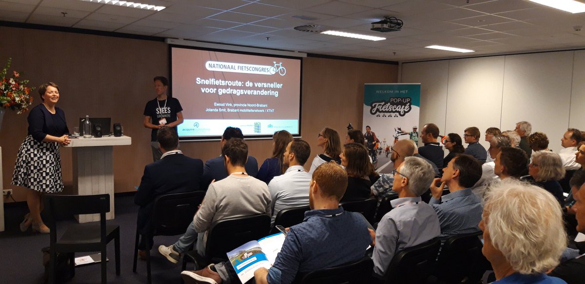 Volle bak bij workshop @EwoudVink  <a href="/jvanoijen/">Jolanda Smit v Oijen</a> over snelfietsroutes en gedragsverandering