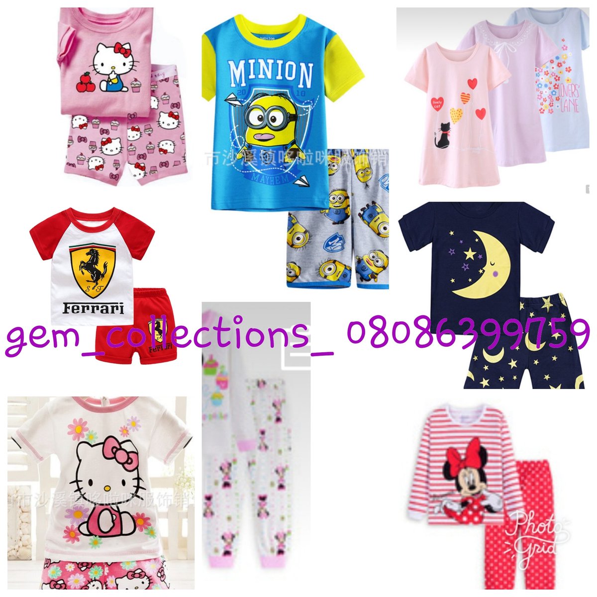 _gem_collection's tweet image. Cotton pyjamas for kids let them sleep in style