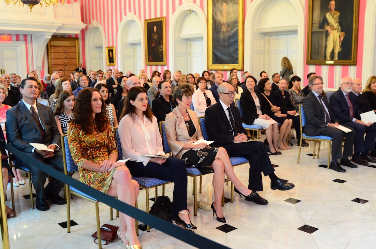 CIHR_IRSC's tweet photo. Thanks to @GGJuliePayette and @RideauHall for hosting the #CIHRgoldleaf ceremony! https://t.co/EraF5im7o5