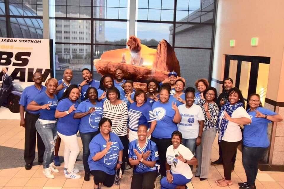 KappaIotaZeta's tweet photo. Kappa Iota Zeta and Lambda Sigma attending the Emanuel movie screening last night.

#ZetaPhiBetaSororityInc #zphib #EmanuelMovie #zphibga #KappaIotaZeta #PhiBetaSigma #KIZ #LambdaSigma #constitutionallybound #BlueAndWhite https://t.co/SibPsr1z1N