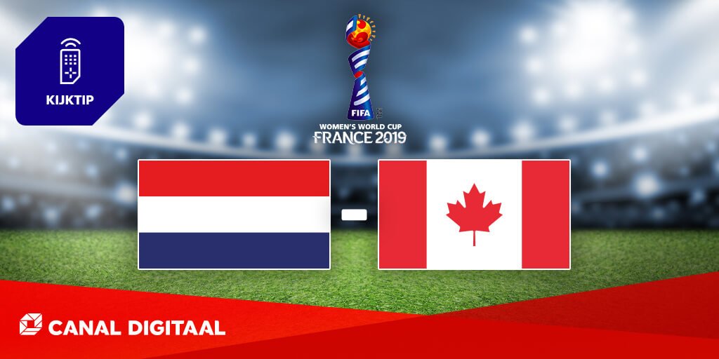 WK Voetbal Vrouwen: Nederland - Canada  
Donderdag, 20 juni | NPO 1 | 18:00 uur

#kijktip #WKvrouwenvoetbal #wkvrouwen
