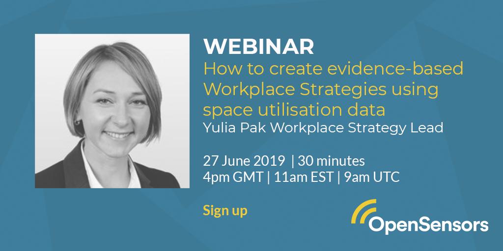 SemtechCorp's tweet image. Next week on June 27, be sure to catch #OpenSensors' new webinar titled: "How to Create Evidence-based Workplace Strategies Using Space Utilization Data." Sign up to learn how utilization monitoring can balance costs and turn data into tangible solutions: hubs.ly/H0jnkV80