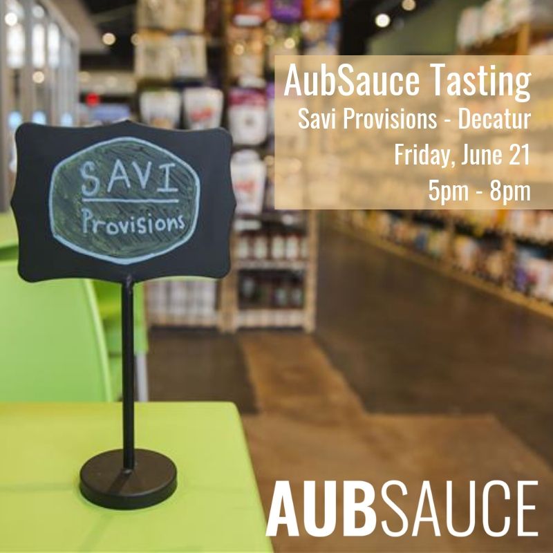 aubsauceco's tweet photo. We're hosting a tasting of our award-winning barbecue sauce Tomorrow, June 21st at @SaviProvisions Decatur from 5pm - 8pm.  Come say hello and have a taste!

#barbecuesauce #tasting #Local #Decatur #smallbusiness #sauce #itsaubsome #startup #gourmet #artisan #georgiagrown https://t.co/cOJHqGDlGm