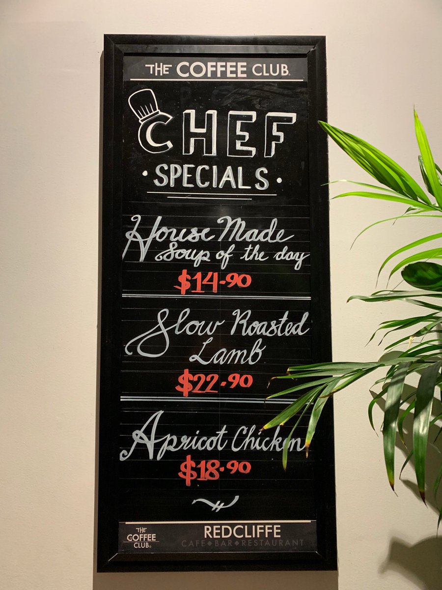 moanaing's tweet image. Happy and fulfilled! First Chalk menu sign at @thecoffeeclub Redcliffe . More practice needed but please can anyone comment. Your feedback is appreciated! 😅