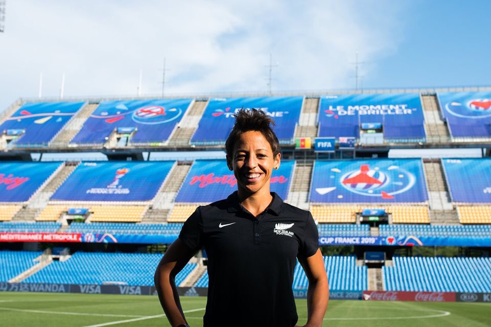 NZ_Football's tweet photo. COUNTDOWN | @sarah_grego: “The team knows that today is the biggest game of our lives. Everyone is really buzzing to get out there. The anticipation is building and the team is in a good place. Bring it on.” #ForTheFern #NZL #CMRNZL @FIFAWWC 🇳🇿🇨🇲 https://t.co/I809HNycAh