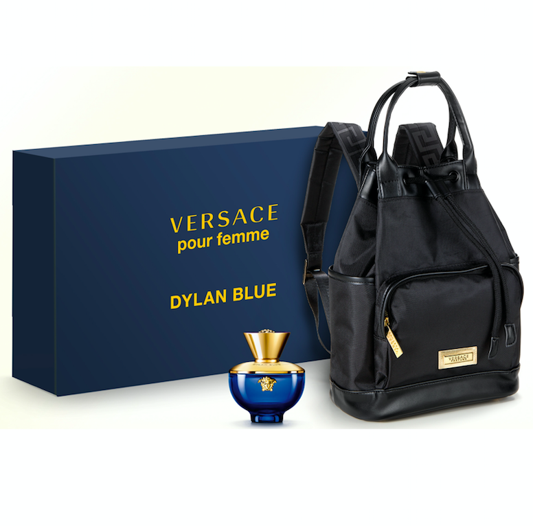 versace dylan blue with backpack