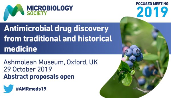 MicrobioSoc's tweet photo. Join us at #AMR19 as we bring together researchers and industry contacts to collaborate, discuss and develop ways to achieve successful exploitation of the natural compounds database represented by traditional European medicine: https://t.co/XlbjBu49Hr https://t.co/ViwSaBn6c1