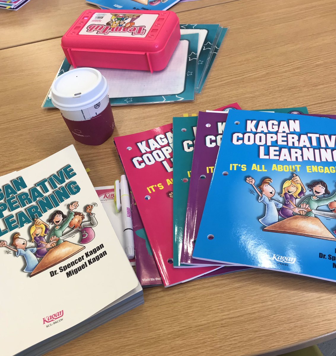 GwenL98's tweet photo. Ready for day 4 of Kagan training! @vhernan5 @HumbleISD_HE https://t.co/bdGdH6VuhS