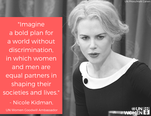 UN_Women's tweet photo. Happy birthday to our Goodwill Ambassador Nicole Kidman! 🥳🎂🎉 Thank you for your vision for a gender-equal world and continuous support to achieve it. https://t.co/y7xWbvn4Yh