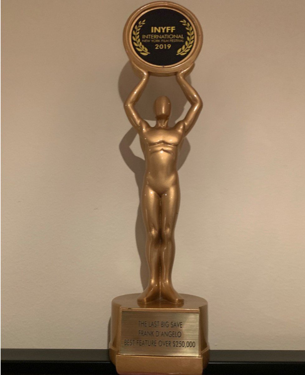 DangeloBrands's tweet photo. Congratulations to @FrankDangelo23 for winning the award best feature over 250,000 at International New York Film Festival, for the movie The Last Big Save. #thelastbigsave #bestfeature #INYFF https://t.co/ZwNTQLfrNn