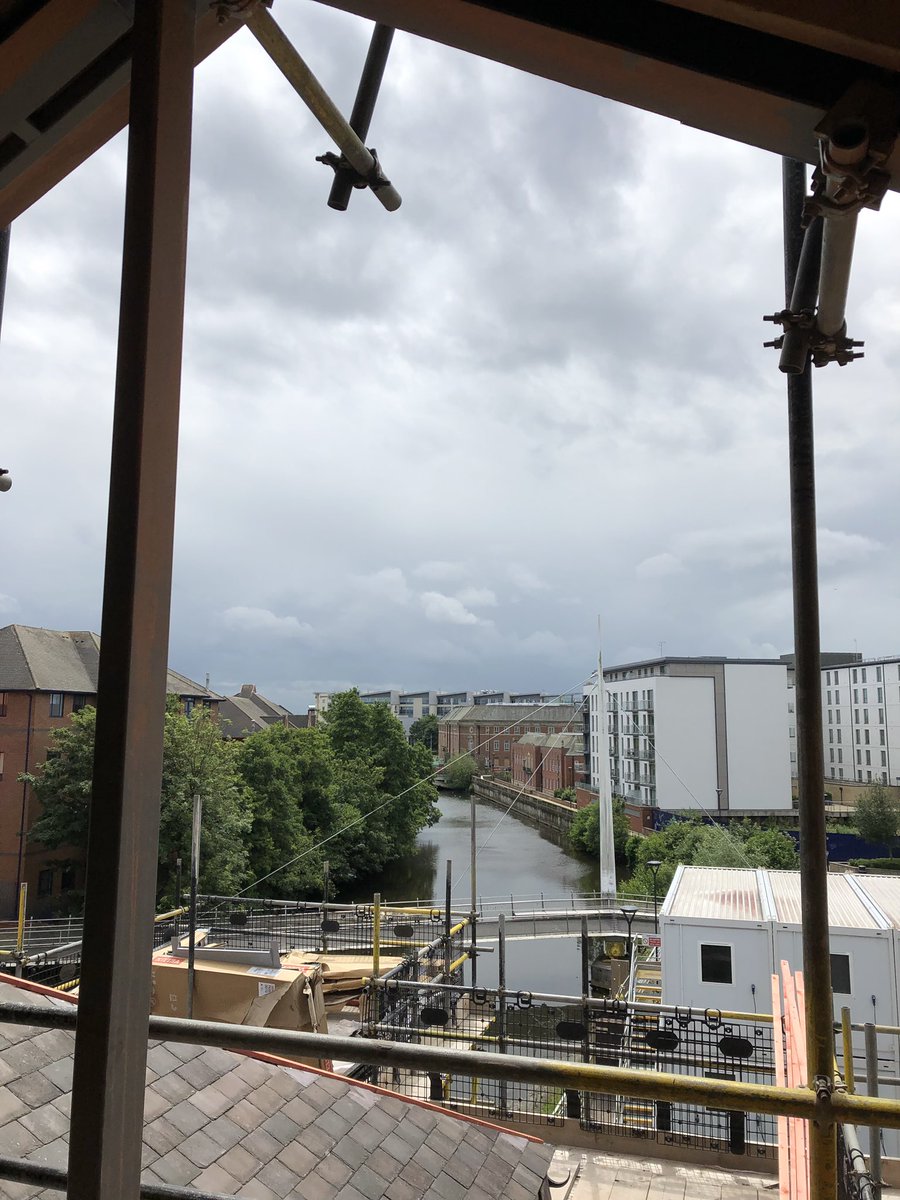 If only it were summer... beautiful view from the top of <a href="/MuseumofMaking/">Museum of Making at Derby Silk Mill</a> - thanks so much <a href="/SpellerMetcalfe/">Speller Metcalfe</a> for the tour!