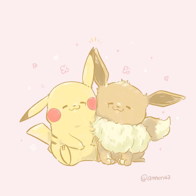 ピカチュウとイーブイのtwitterイラスト検索結果 古い順