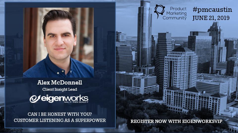 eigenworks's tweet image. 5 seconds of silence can be one of your most effective tools for getting buyer insights.

Alex will share this listening tactic and others at #pmcaustin tomorrow. #productmarketing #winloss #buyerinsights
