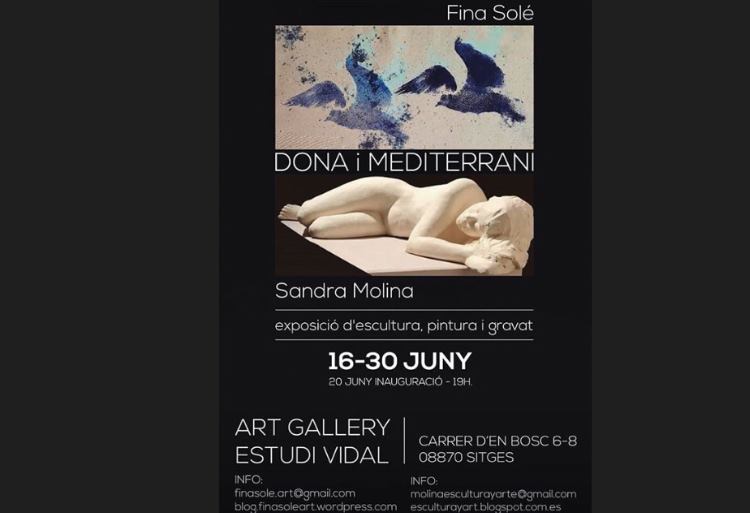 AjSitges's tweet photo. Les artistes Fina Solé i Sandra Molina inauguren avui la seva exposició ‘Dona i Mediterrani’ a l’#EstudiVidal.
➡️ https://t.co/YWAZnnBt7C
#Sitges https://t.co/VoaDphyk6t