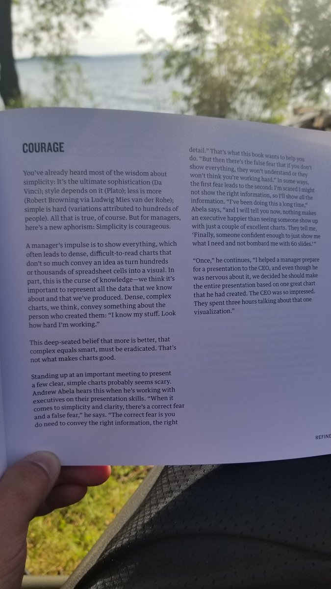 RyanSchoen88's tweet photo. Who says you can't learn while on vacation? 

4 key things to improve your work product, @scottberinato "Good Charts" book published by @HarvardBiz

This should be handed out at orientation to all #datascientist, #DataAnalytics, &amp; #dataviz professionals

https://t.co/8631RTWWRX https://t.co/nbesUoeasd