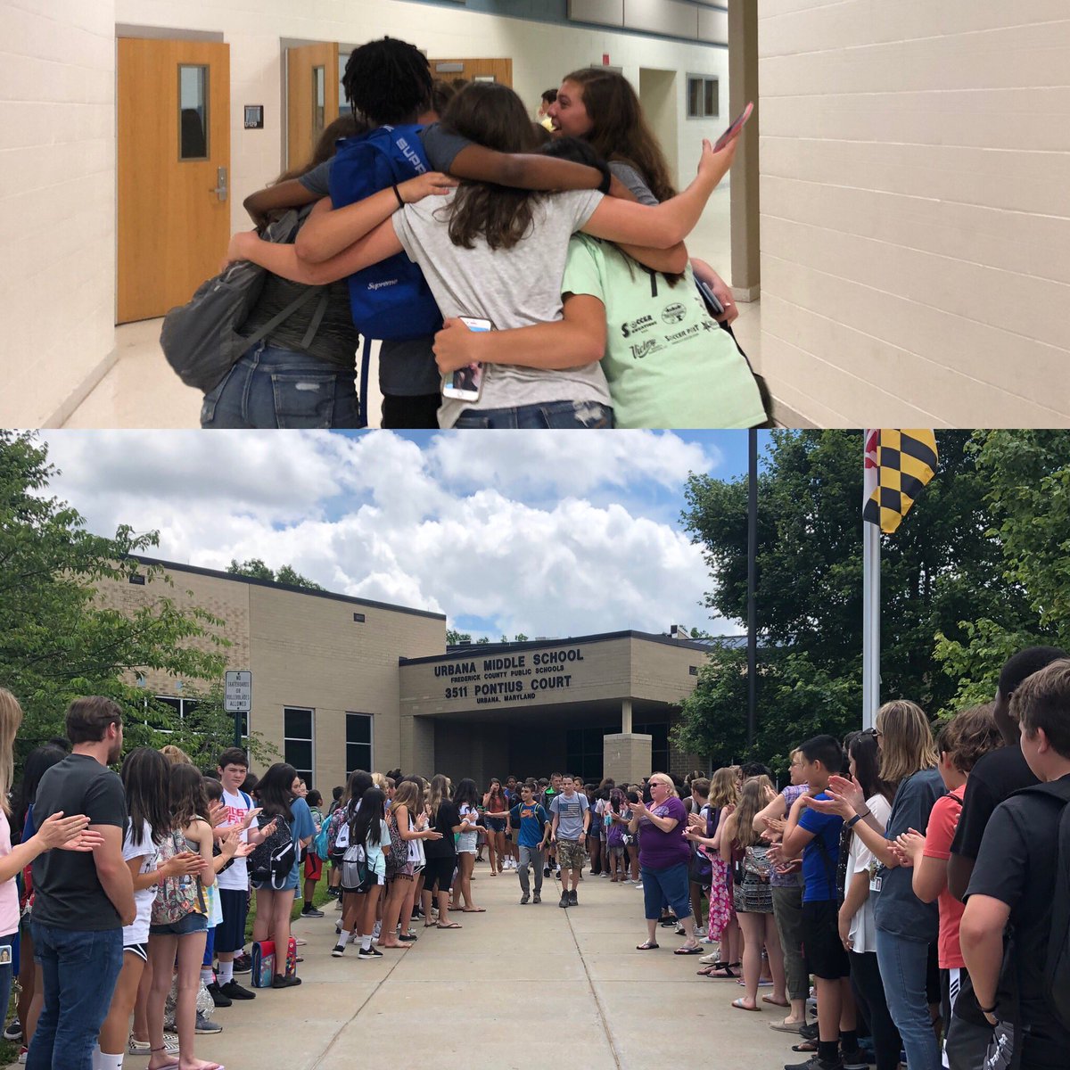 MsFarrellFCPS's tweet photo. Not everyone has a job that changes their life and touches their heart ... but I do ❤️ 
#classof2023 #watchusSOAR #proudofyou https://t.co/7SToDTHXdk