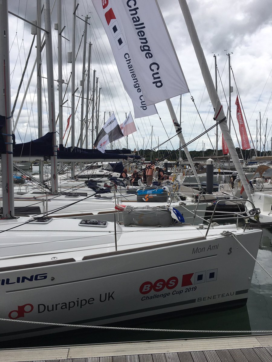 Today marks the start of our BSS Regatta here in @MDLPortHamble The teams and their crew are ready to go so stay tuned for the latest news and pictures from this fabulous event. #sailing #regatta #solentsailing