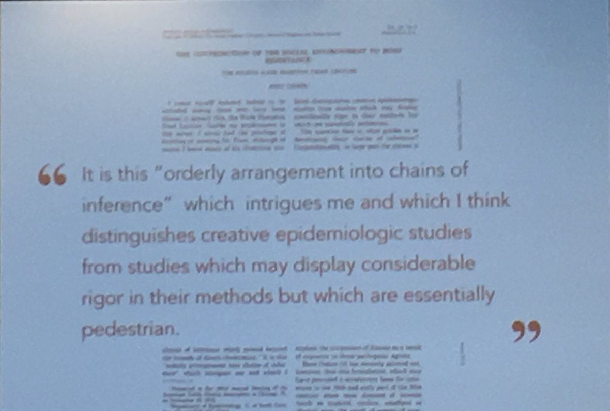 EpiEllie's tweet photo. Finally, @_MiguelHernan tells us that if we can bring #socialepi and #causalinference together, we can combine the rigor of #causalmethods &amp; the creativity of #socialepi to address the full spectrum of factors that impact human health &amp; well-being!

#ser2019 https://t.co/hU8nGDW0k8