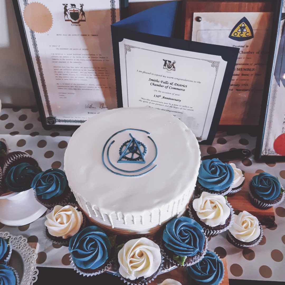 The Smiths Falls &amp; District Chamber of Commerce  celebrated 130 years yesterday at 4 Degrees Brewing Company. It was fantastic to attend and look back at the history of the town! #smithsfalls #4degreesbrewing