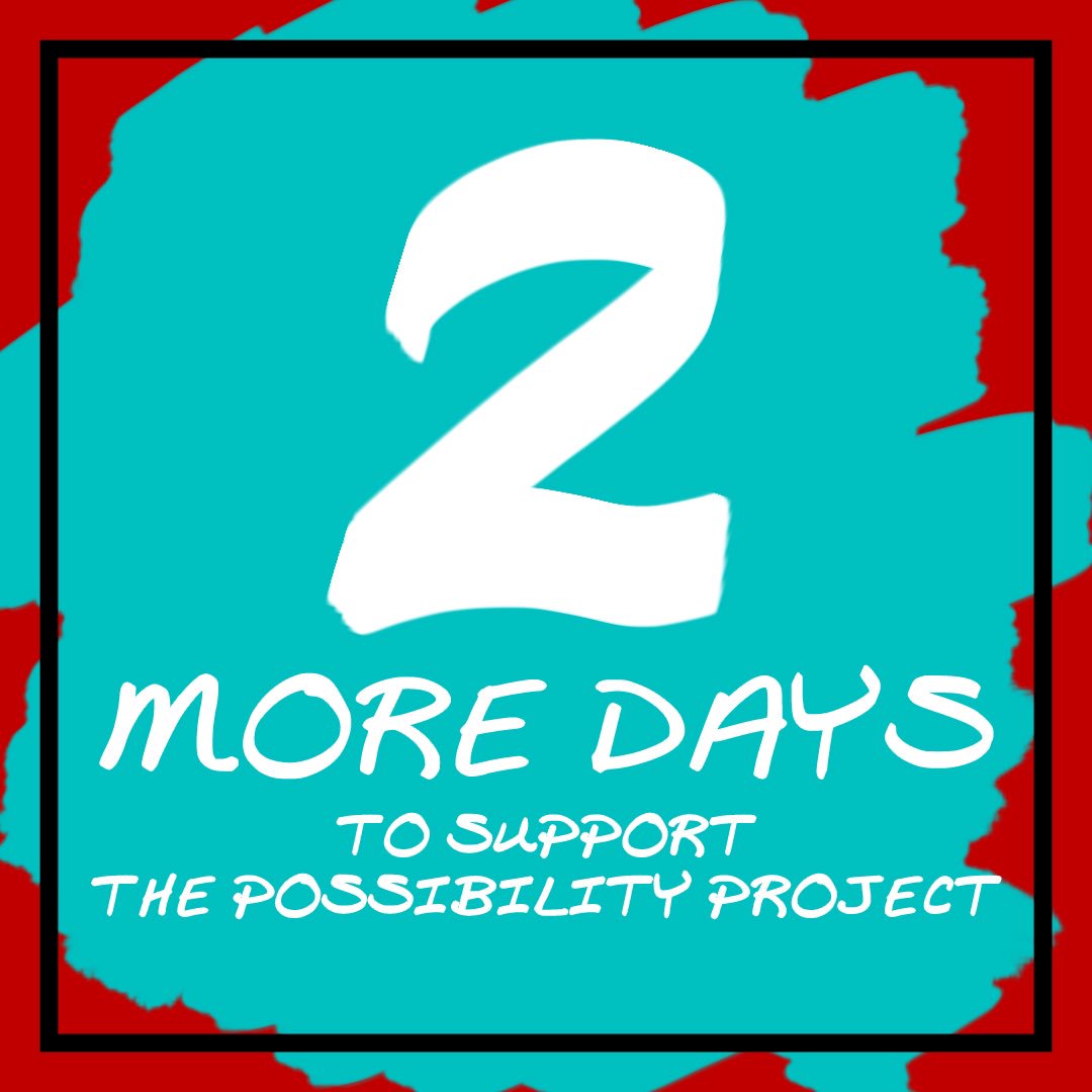 So close! @possibilityproj is 91% of the way to their goal! With only two days left! They need to raise $2,300 by Friday. Can you help the nonprofit that brought you “Know How” empower more #fostercare youth? Give today and help #changetheworld! bit.ly/MissionPossibl…
