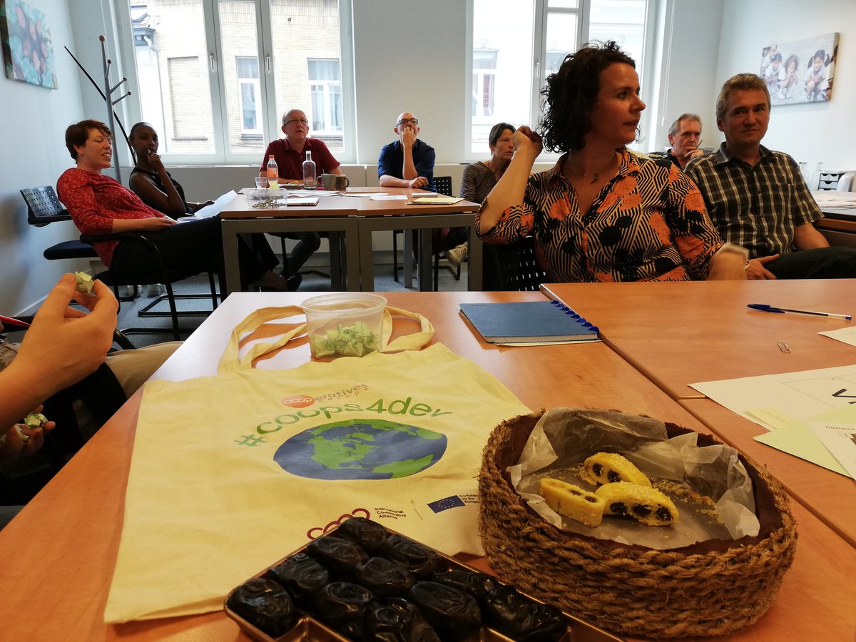 #share4development Enjoying the delicious #EDD19 treats from #coops4dev🌏 @VVOBvzw team meeting