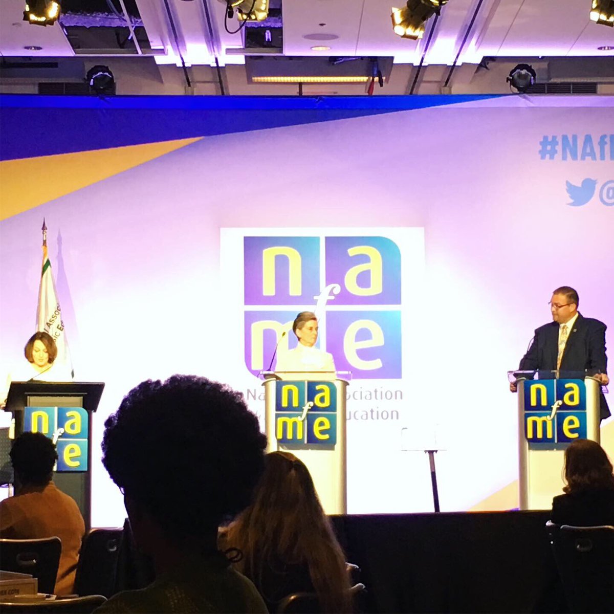 MystroMoore's tweet image. Listening to two impressive candidates for next @nafme president-elect. #NAfME #SCMEA