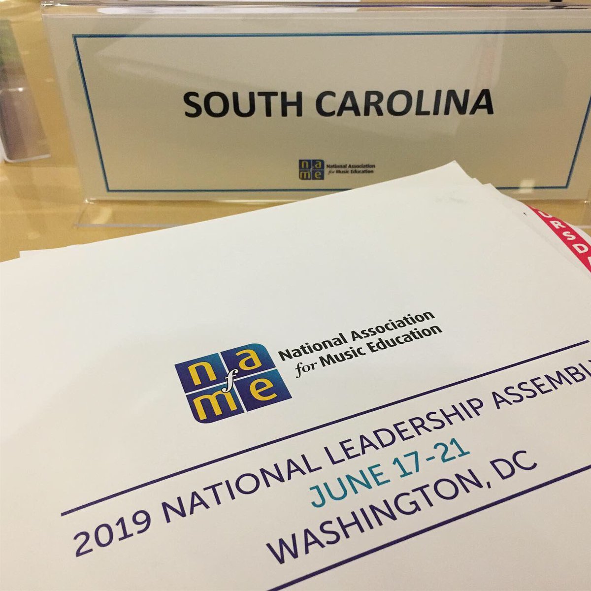 MystroMoore's tweet image. Listening to two impressive candidates for next @nafme president-elect. #NAfME #SCMEA