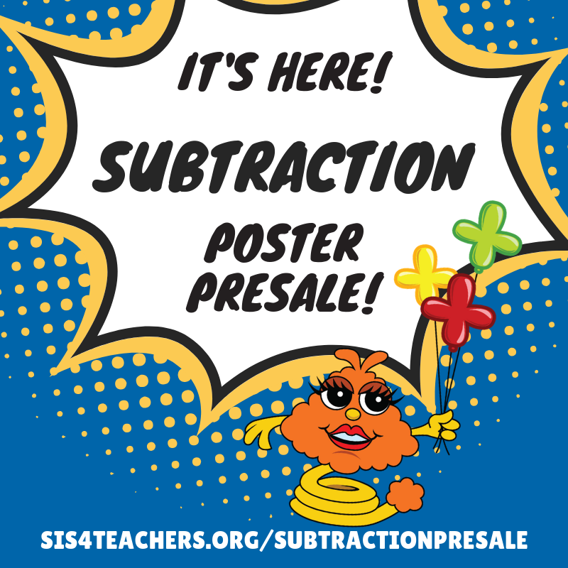SIS4Teachers's tweet photo. Be the first on your campus to hang one of these BRAND NEW subtraction strategy posters on your wall! Preorder now and it will ship as soon as they are ready (which is oh-so-soon!)! #mathmights #moldingmathmindsets #subtraction
https://t.co/x5PQV1tNkx https://t.co/2SzQHd41TG