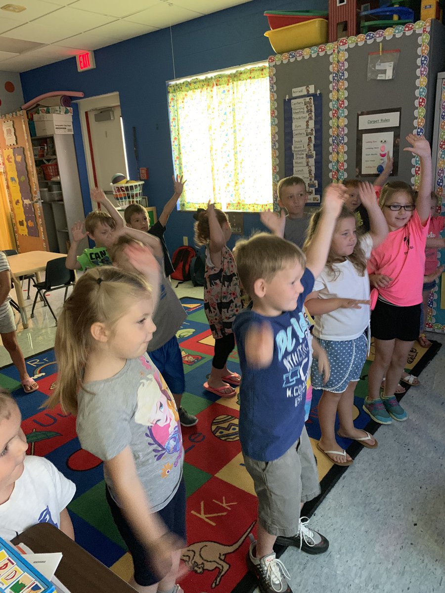 Getting ready for kindergarten at
Hiseville Elementary this week!