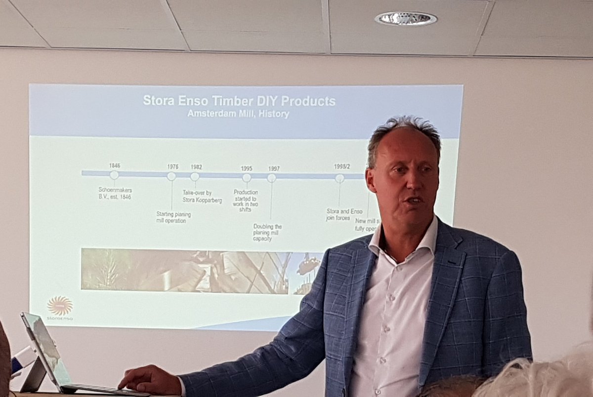 Op bezoek bij #StoraEnso #amsterdam #CMBO #GSOB #vanplasticnaarpapier #transitie