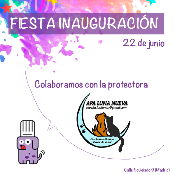 MiguitasReposte's tweet photo. Este sábado en la GRAN FIESTA DE INAUGURACIÓN colaboraremos donando el 5% de la recaudación de las ventas del día a esta protectora: APPA LUNA NUEVA.
Además tendrán un stand :)
¡No faltéis! Será un día de encuentros entre amantes de los animales.
#Miguitas https://t.co/HEBf5TwLeq