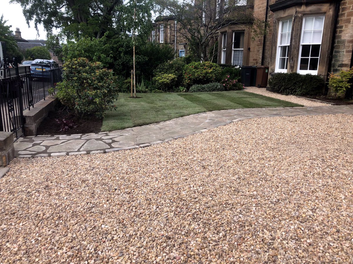 Before &amp; after shots of a new #driveway &amp; #frontgarden for a customer who’s mobility is diminishing &amp; requiring closer access to the front door. #gravelstabilisation