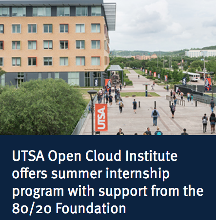 UTSAResearch's tweet photo. UTSA Open Cloud Institute’s Catalyst Lab offers a #cloudcomputing summer #internship program with support from the 80/20 Foundation
>> Eligible #UTSA students can apply to Catalyst Lab
https://t.co/eguXWHAkYe
#highered #satx #SanAntonio #SATXTech #AI https://t.co/DKs9R2z2sp