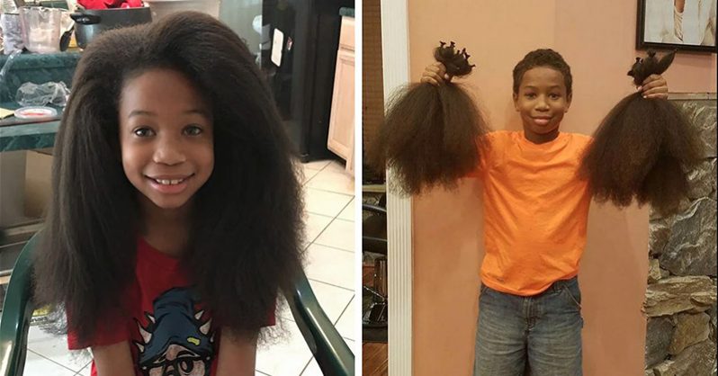 At 10 years old, boy who spent two years growing his hair  display picture 3