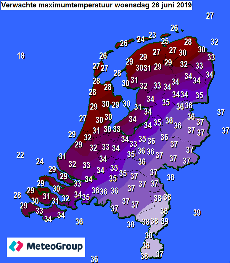 _weernl's tweet photo. Misschien woensdag toch maar even verkoeling zoeken op het #strand? ;)
Het all-time #hitterecord in Nederland is 38,6 graden, gemeten in het Achterhoekse #Warnsveld op 23 augustus 1944. Zowel in 2003, 2015 en uiteraard 2018 kwamen we dicht in de buurt van dit record. https://t.co/UH1exiRRpN