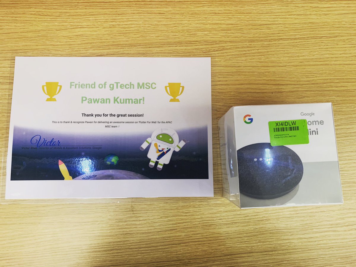 imthepk's tweet image. Delivered a talk on "Flutter For Web" to the Google APAC MSC Team from all around the world and received this ♥️. Thank you @rajpal_saurabh Guruji 🙏
#Flutter #FlutterForWeb