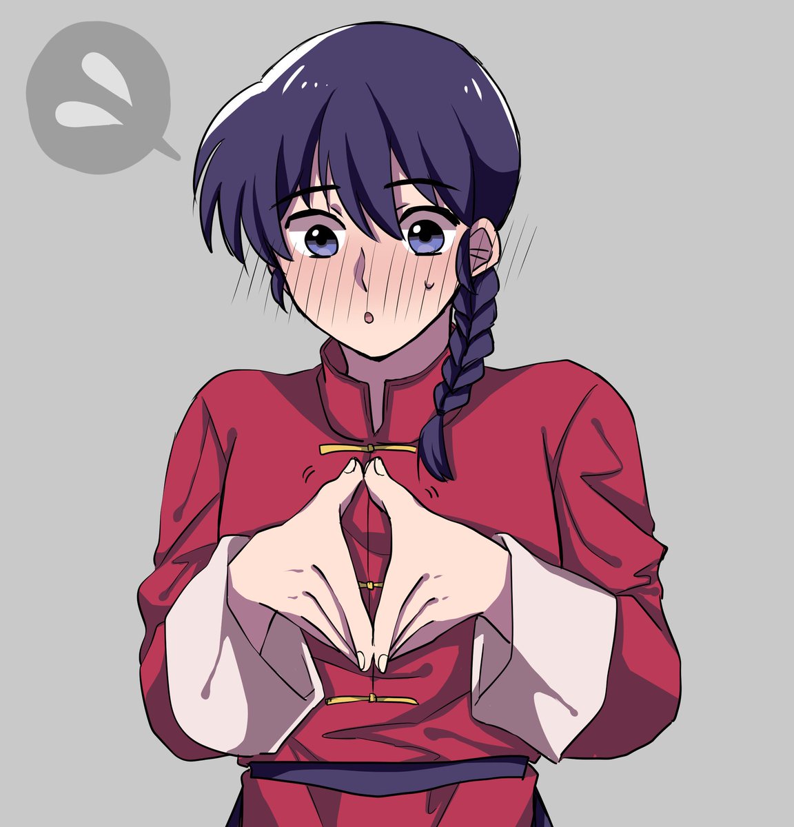 乱馬の照れた時のこの仕草 可愛い イナのイラスト 乱馬の照れた時のこの仕草 可愛い イナのイラスト