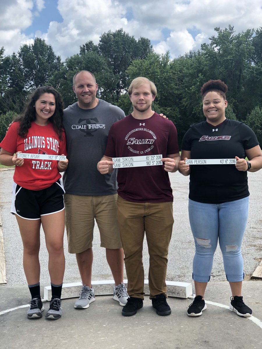 Glad to have the throws school record holders together. Tons of talent here, 6 total state titles, 13 All-State honors, 11 conference champ titles, &amp; sure I’m missing other achievements. Very fortunate to have coached such a hard working group.<a href="/CCHSTerriers/">Terrier Athletics</a> <a href="/CCHS_TFXC/">Carbondale XC</a>