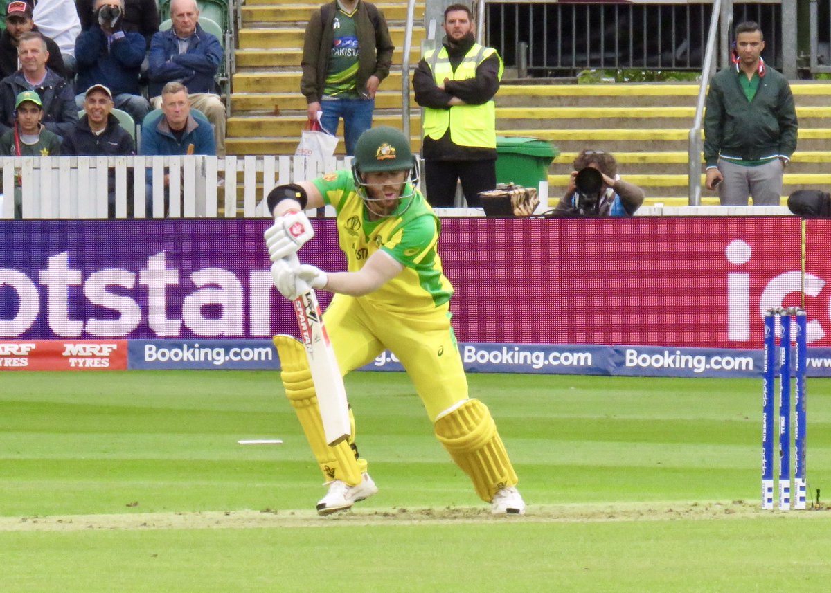 debsknig's tweet photo. Congratulations to @davidwarner31 166 from 147 Balls, his 16th ODI Century! #AUSvBAN #CWC19Nottingham https://t.co/YaUDFkSsdw