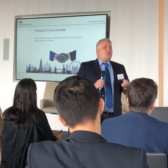 UKinColombia's tweet photo. #UKBusinessInColombia | Nuestros equipos de #DITCol y #UKProsperityFund junto con @EYColombia organizaron una serie de talleres para compañías del Reino Unido interesadas en oportunidades de negocios en 🇨🇴. ¡El primero fue en Londres y ahora continuarán en Leeds el 25 de junio! https://t.co/h28k3IUKpD