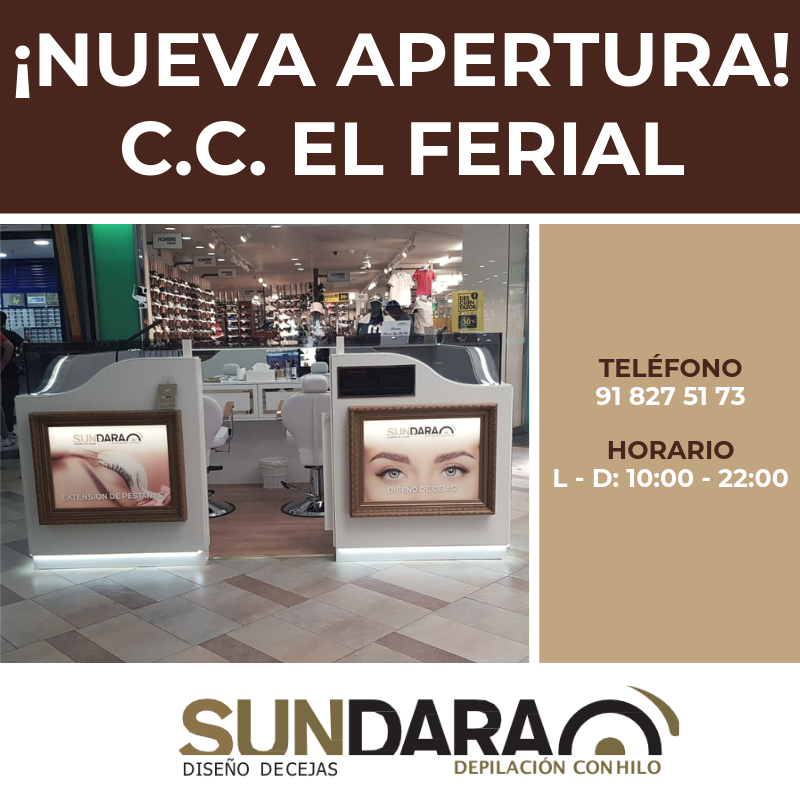 Sundaras, ¡hemos llegado a Parla!. Nos puedes encontrar en el C.C. El Ferial 😊 ⠀
#sundara #sundarabelleza #sundaramadrid #sundarabarcelona #sundaralaspalmas #sundaratenerife #sundaravalladolid #sundaragalicia #sundaraasturias #sundaramurcia #sundaravalencia #diseñodemiradas