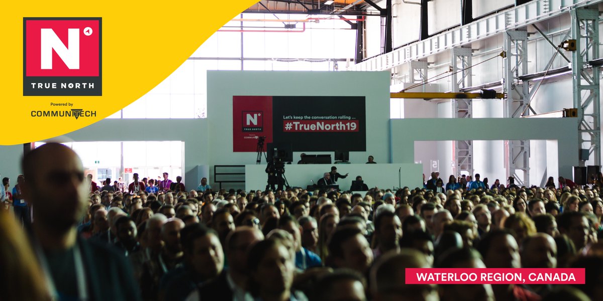 Communitech's tweet image. Thank you to everyone that attended the #TrueNorth19 conference! We can&apos;t say it enough - together we can (and we will) make #TechForGood the core of all technology. Thank you to our partners and our volunteers - we couldn&apos;t have done it without you!