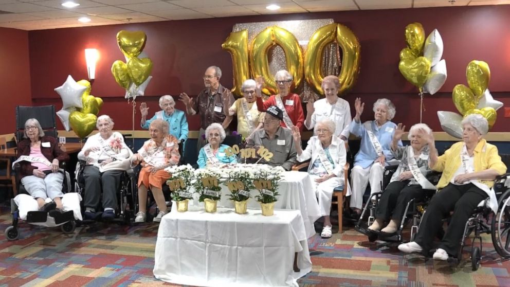 Retirement community celebrates 18 residents who turn 100 or older this year 🎂🎈 gma.abc/2Ksr2ji